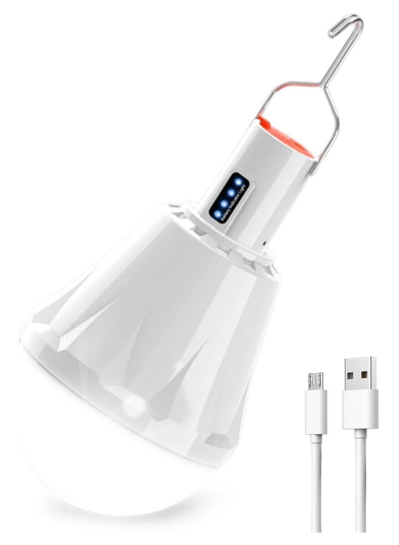 8000mAh Rechargeable Camping Lights for Tents - 5000 Lumens, 60W LED Lantern with Power Display, 5 Light Modes, Waterproof, Portable for Outdoor Fishing, Hiking, Emergency - Image 1