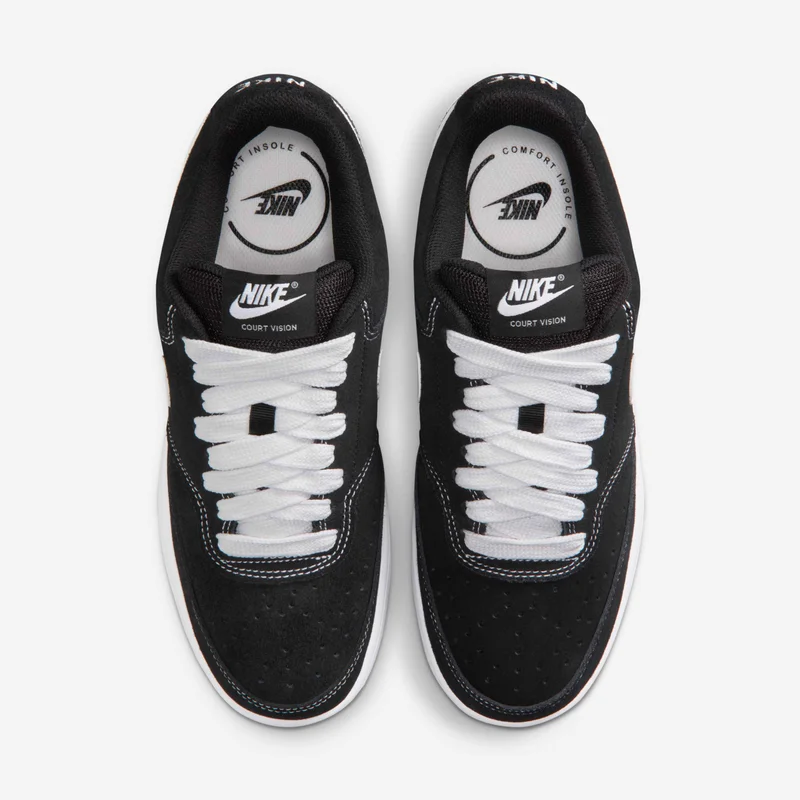 Nike Black Women's Court Vision Low Shoes for Women | Best Price UAE