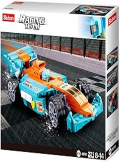 Sluban Sluban SL95623 Racing Car (222 Pieces) [M38-B0763] Play Set Clamp Building Blocks Racing Car with Toy Figure Car Club 
