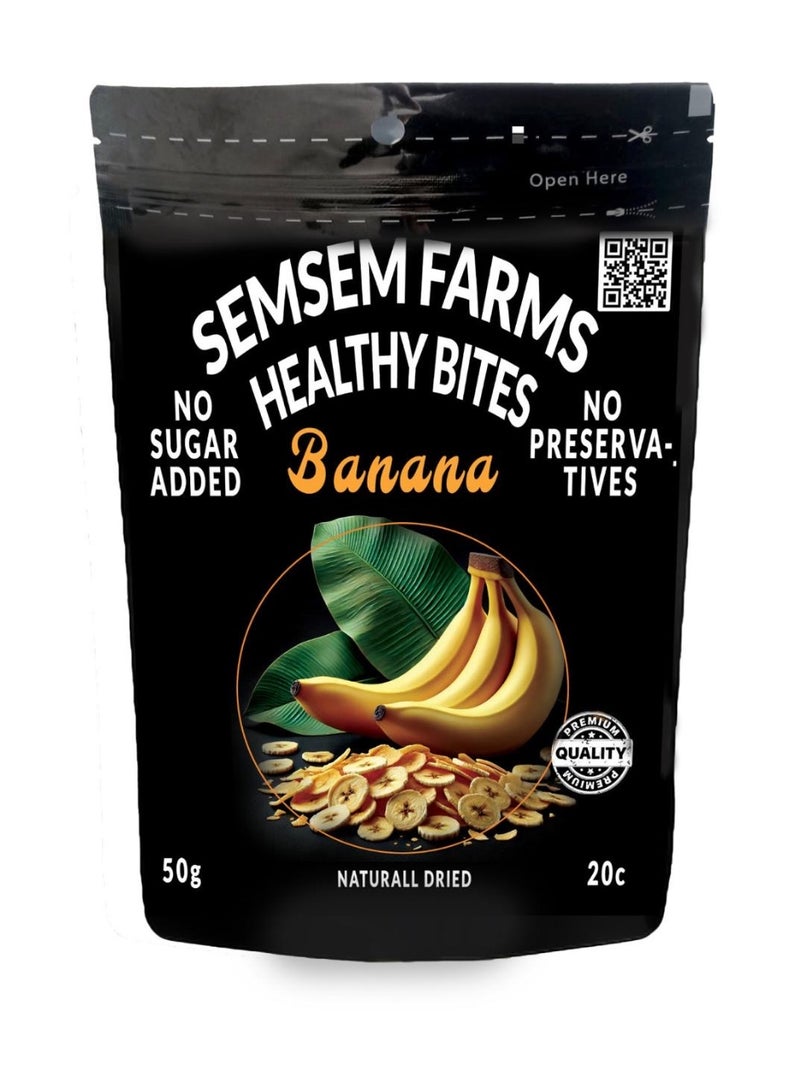 Semsem Farms Dried Banana Slices  - Image 1
