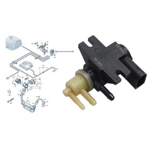 Sprwinautummer Car Turbo Pressure Solenoid Valve/Vacuum Control Switch Solenoid Valve 1K0906627A Replacement For Audi A3 S3 VW Beetle Golf Jetta Passat R32 GTI Rabbit Skoda Seat 1.9/2.0/2.5TDI - Image 2