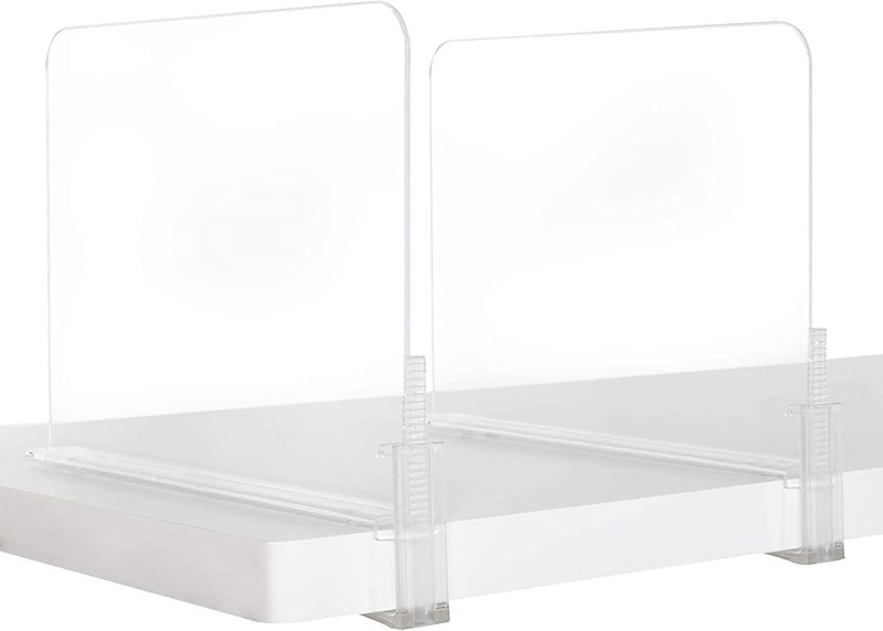 BPA® Acrylic Shelf dividers 4 Pack-Closet Organizer and Storage for Purses, Sweaters- Set of 4, 4 piece - Image 3