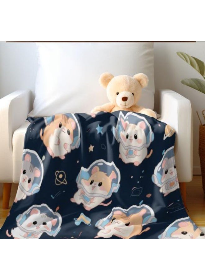 عام بطانية رقيقة من الفانيلا الكرتونية للأطفال والرضع (دافئة ومريحة، ومناسبة للنوم والألعاب) 70 سم * 100 سم - Image 5