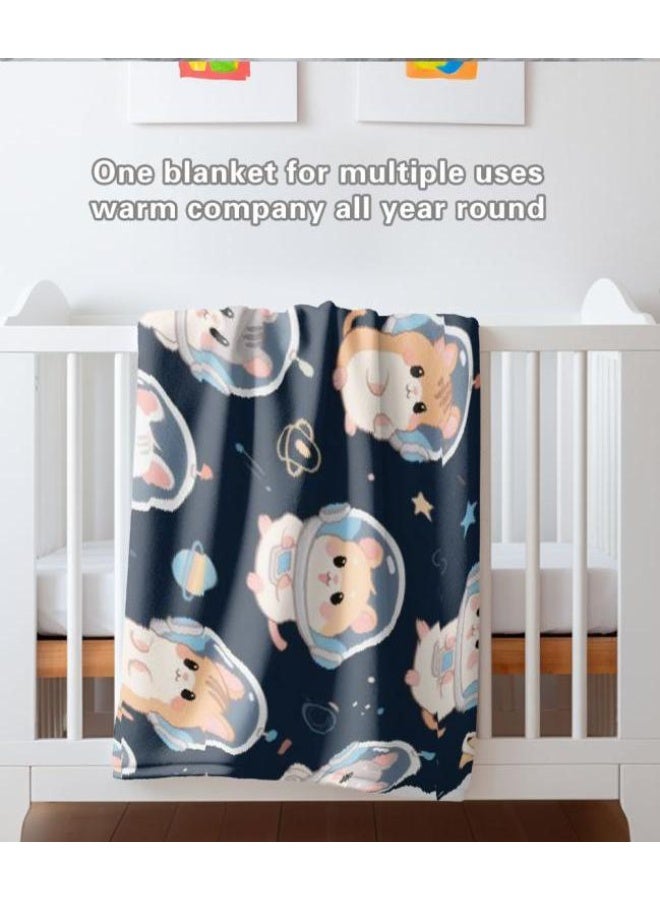 عام بطانية رقيقة من الفانيلا الكرتونية للأطفال والرضع (دافئة ومريحة، ومناسبة للنوم والألعاب) 70 سم * 100 سم - Image 4