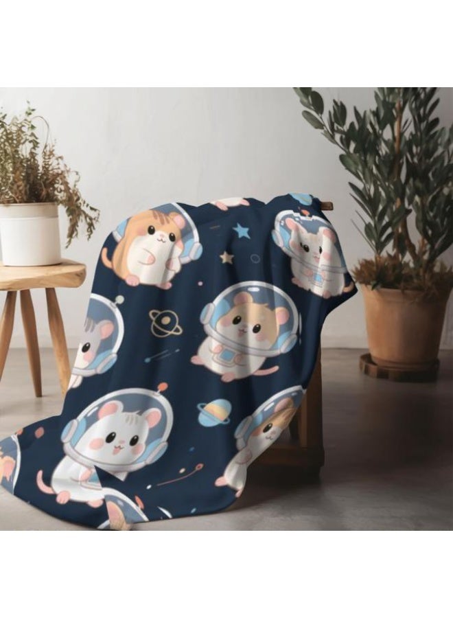 عام بطانية رقيقة من الفانيلا الكرتونية للأطفال والرضع (دافئة ومريحة، ومناسبة للنوم والألعاب) 70 سم * 100 سم - Image 1