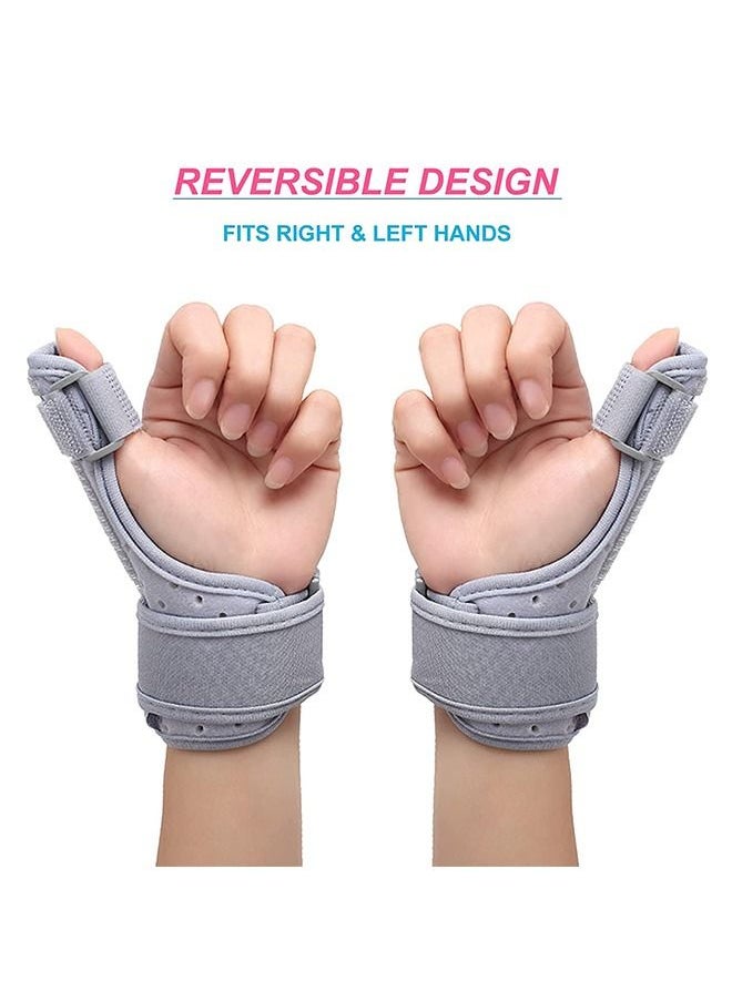 Ant Thumb Splint with Wrist Support Brace, Thumb Brace for Carpal Tunnel Tendonitis Pain Relief Sprains Arthritis Tendonitis, Thumb Splint Fits Left and Right Hand  - Image 4