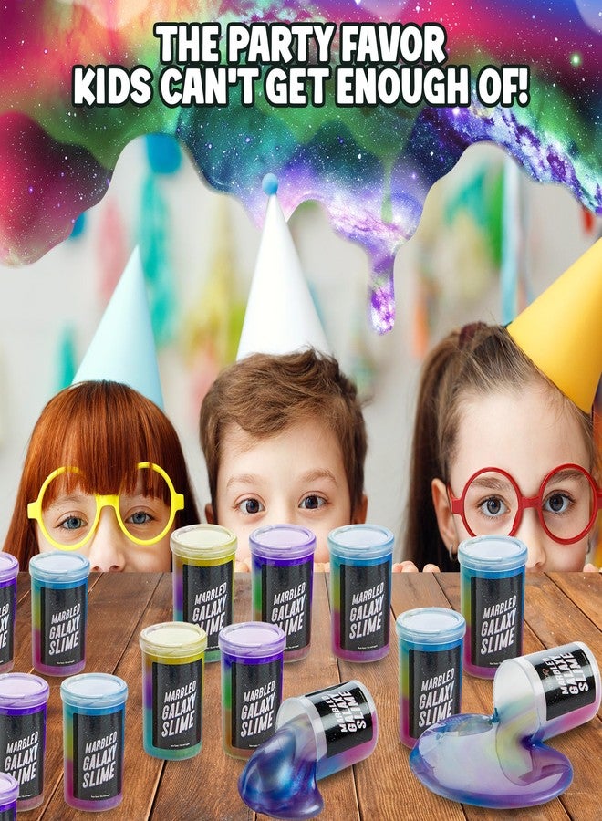 Playbees مجموعة من 6 قطع من سلايم جالاكسي من بلاي بيز، سلايم رخامي لزج على شكل وحيد القرن، هدايا حفلات للبنات والأولاد، لعبة سلايم فائقة النعومة قابلة للتمدد وغير لاصقة، مكافآت الفصل الدراسي، حقيبة هدايا محشوة - Image 4