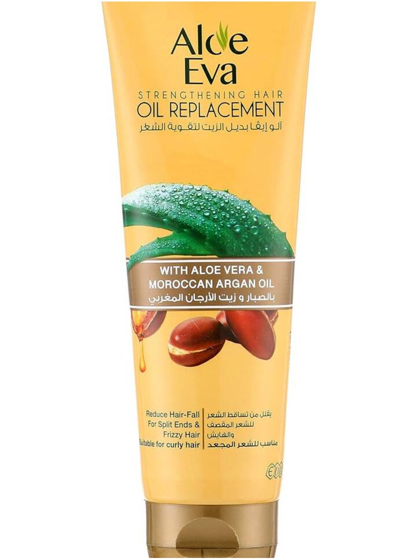 Aloe Eva - Aloe Eva Strenghthening Hair Oil Replacement With Aloe Vera And Argan Oil 250 ML - Image 1