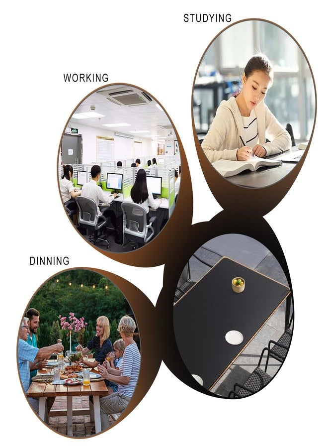 MAIDERN Leather Desk Mat Large XL, 78.7” x 40” Reversible Office Desk Pad Mat, Cork & Leather Large Mouse pad for Desk, Waterproof Computer Desk Mat for Gaming Home Office (Black) - Image 4