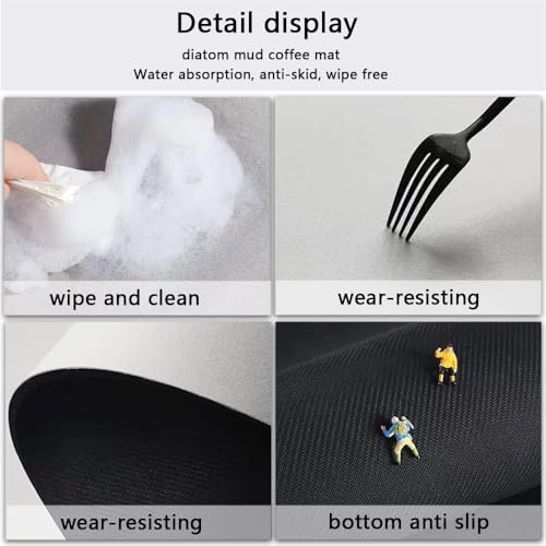 Gvnd 2 Pcs Kitchen Mats, Waterproof Memory Foam Kitchen Rugs, Standing Desk Mat Floor Mats, Comfort Runner Rug Carpets for Kitchen Floor, Sink - Image 3