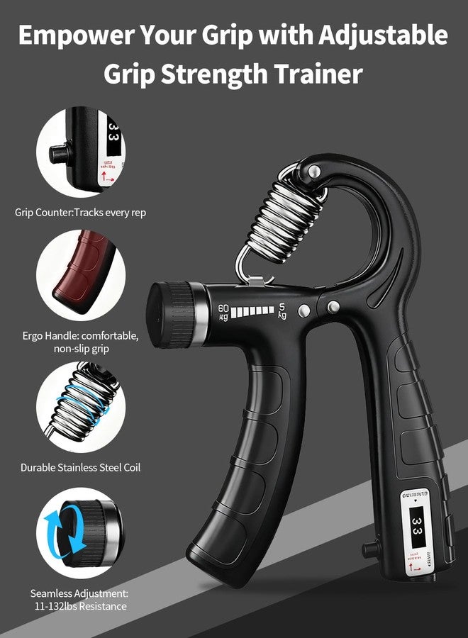 Saicefe Grip Strength Tester Trainer Electronic Hand Dynamometer of 396lbs/180kg & Grip strengthener with Adjustable Resistance for Sports Home Gym with Digital Display Precision Training for Rehab Fitness - Image 5