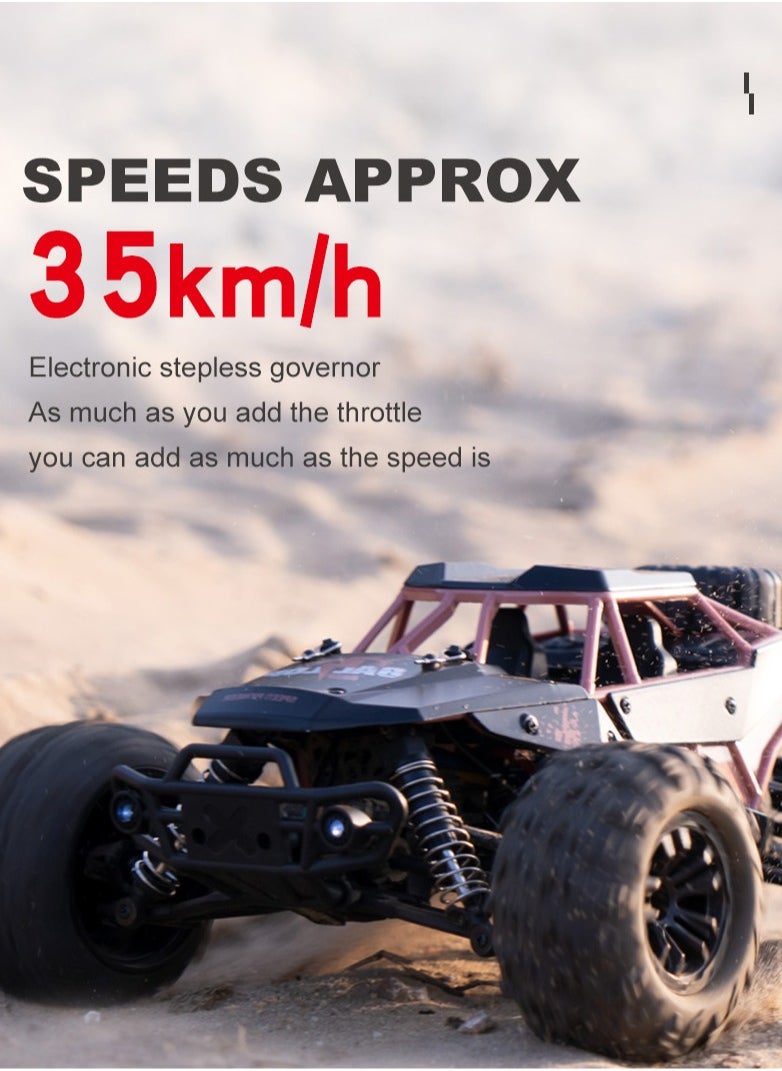 Alloy material shell 1:16 All-terrain adaptation 4WD High-Speed Car  - Image 4