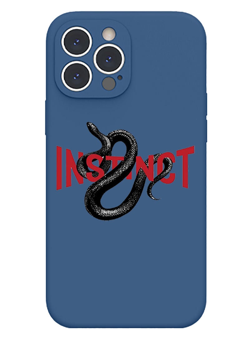 Theodor Protective Slim Fit Case Liquid Silicone Cover with Full Body Protection Anti-Scratch Shockproof Case For iPhone 13 Pro Blue  - It is either easy impossible copy - Image 1