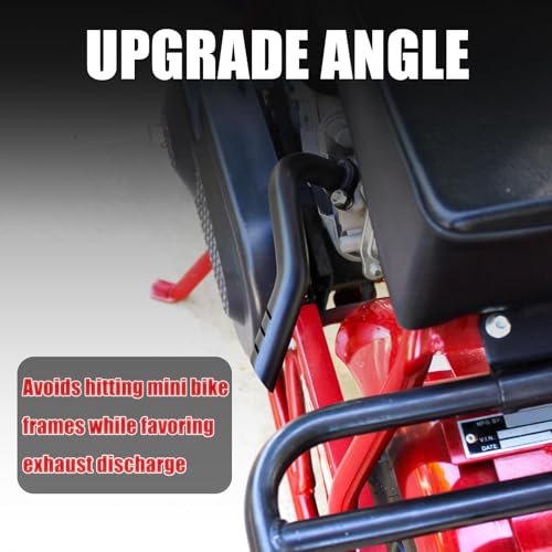 WNOOENG Exhaust Header Pipe Kit for Coleman CT200u CT200u-ex BT200X KT196 196cc 6.5hp, for Non-Hemi Predator 212cc Baja Warrior MB200 GX160 GX200 Engine Axis M200 Mini Bike - Image 2
