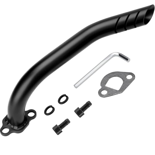 WNOOENG Exhaust Header Pipe Kit for Coleman CT200u CT200u-ex BT200X KT196 196cc 6.5hp, for Non-Hemi Predator 212cc Baja Warrior MB200 GX160 GX200 Engine Axis M200 Mini Bike - Image 1