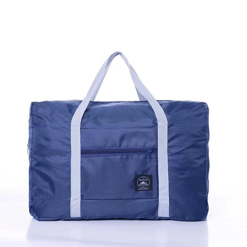 Handbag Storage Bag Clothes Finishing Bag Clothes Bag Portable Large Capacity Luggage Upper Storage Bag navy blue Handbag Simple 