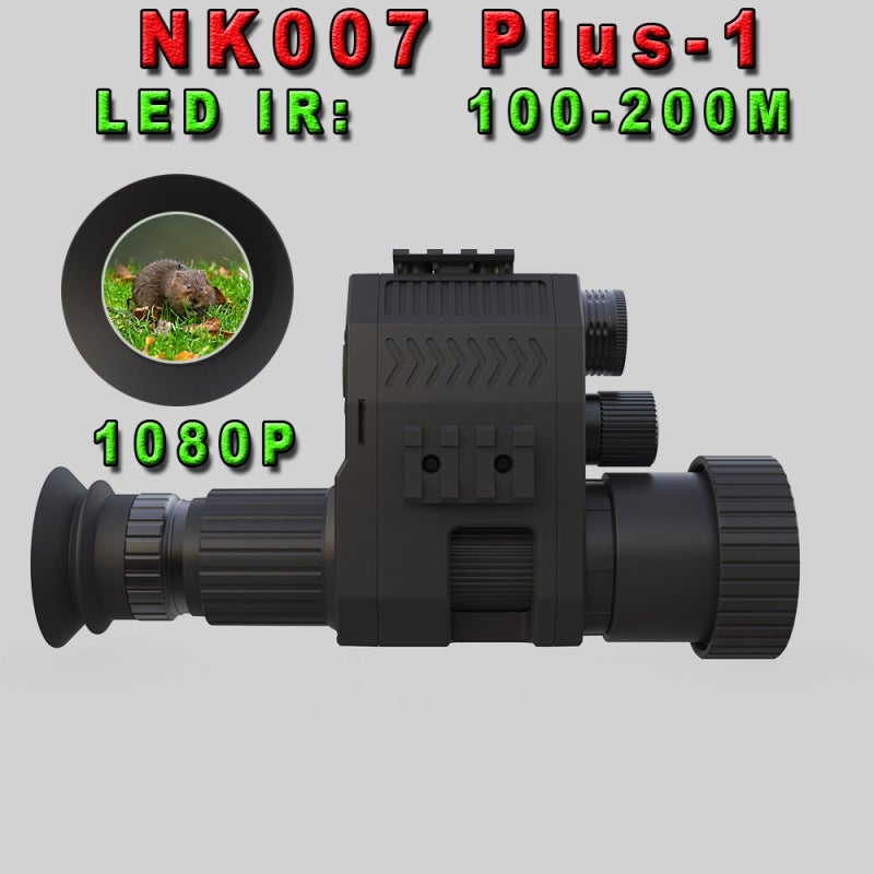 Night Vision Monocular : 720P/1080P High Clear Infrared Night Vision Scope - Adjustable IR Illuminator Up To 400M Observation Distance Digital Night Vision Scope for Night Reconnaissance, Camping, Wil - Image 1