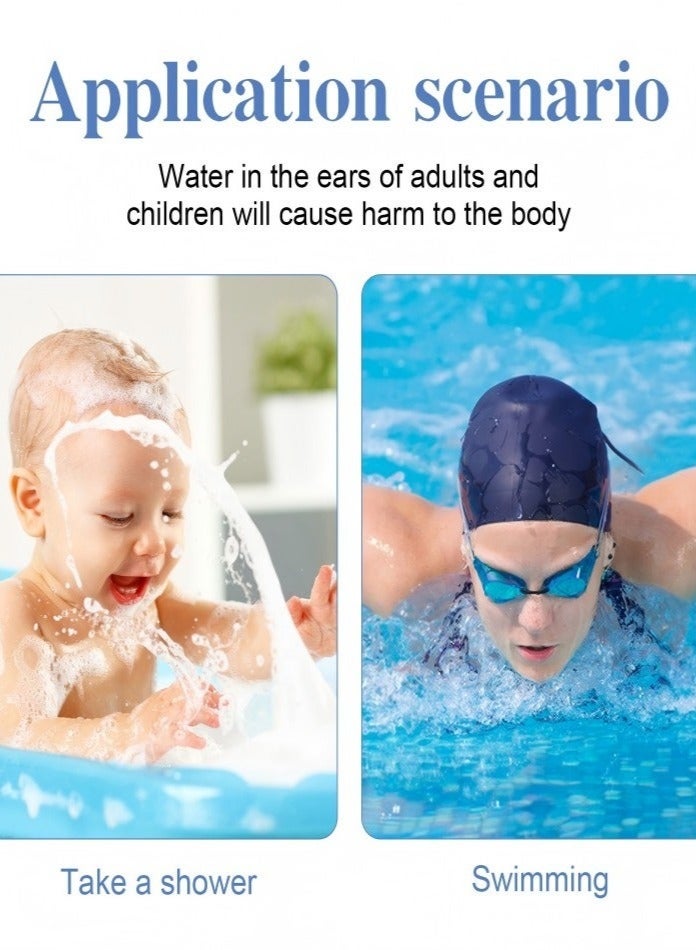 Sefudun Waterproof Ear Protection Stickers (60pcs), for Showering & Swimming - Image 4