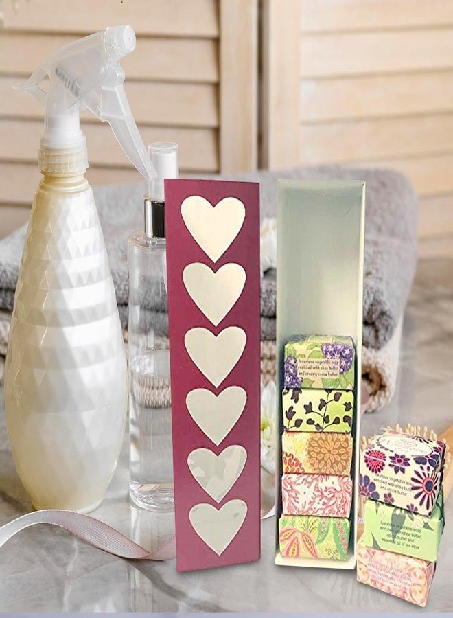 Jolitee French Milled Botanical Soap Sampler Set of 9 - Individually Wrapped Vegetable-Based Mini Soaps with Essential Oils, Shea Butter, and Natural Extracts (Valentine's Day) - Image 4