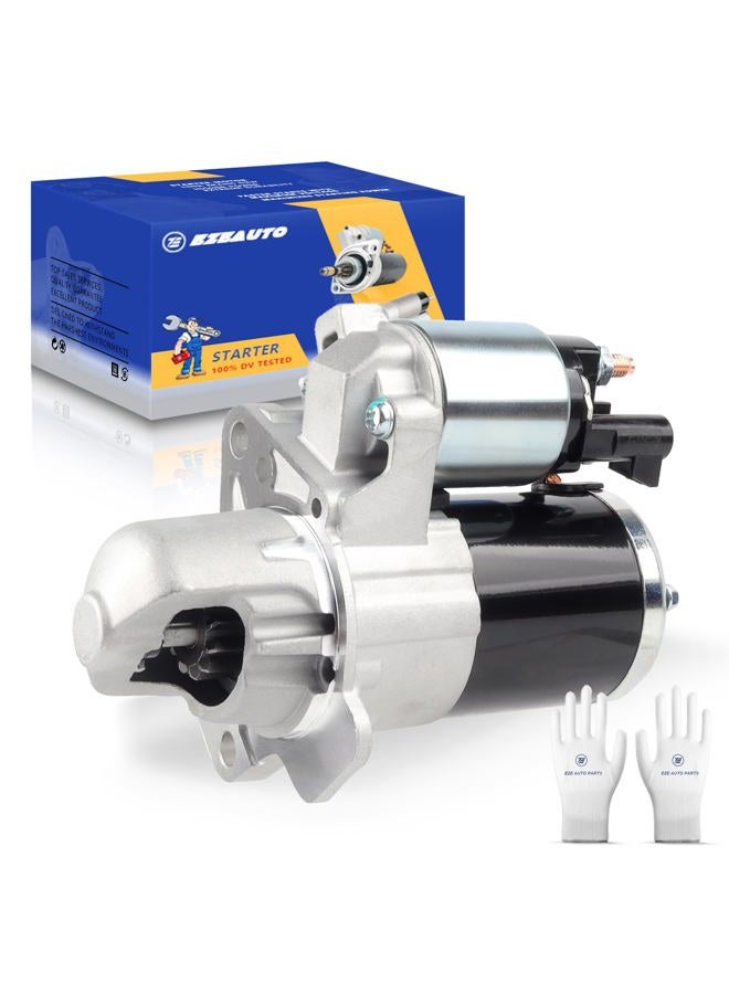 E EZEXPREZE Ezexpreze 17986 New Starter Replacement for Chevy Traverse 09-17, GMC Acadia 07-16, Buick Enclave Lacrosse, Cadillac SRX XTS STS, Impala 12-20, Pontiac Saturn Suzuki 3.0L 3.6L V6 Engine OE#: 12645298 - Image 1