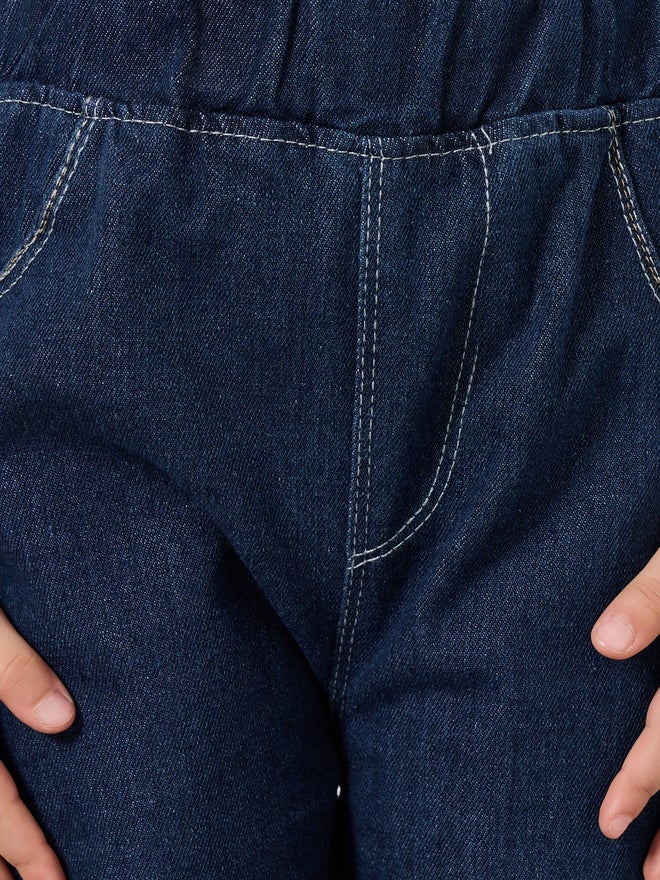 Styli Girls Dark Blue Straight Fit Jeans - Image 3
