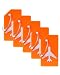 Gostwo 5 Pack Silicone Luggage Tag for Suitcases with Stainless Loop TSA Approved Privacy Protection Travel Essentials Bag Tags by Gostwo Orange - Image 2