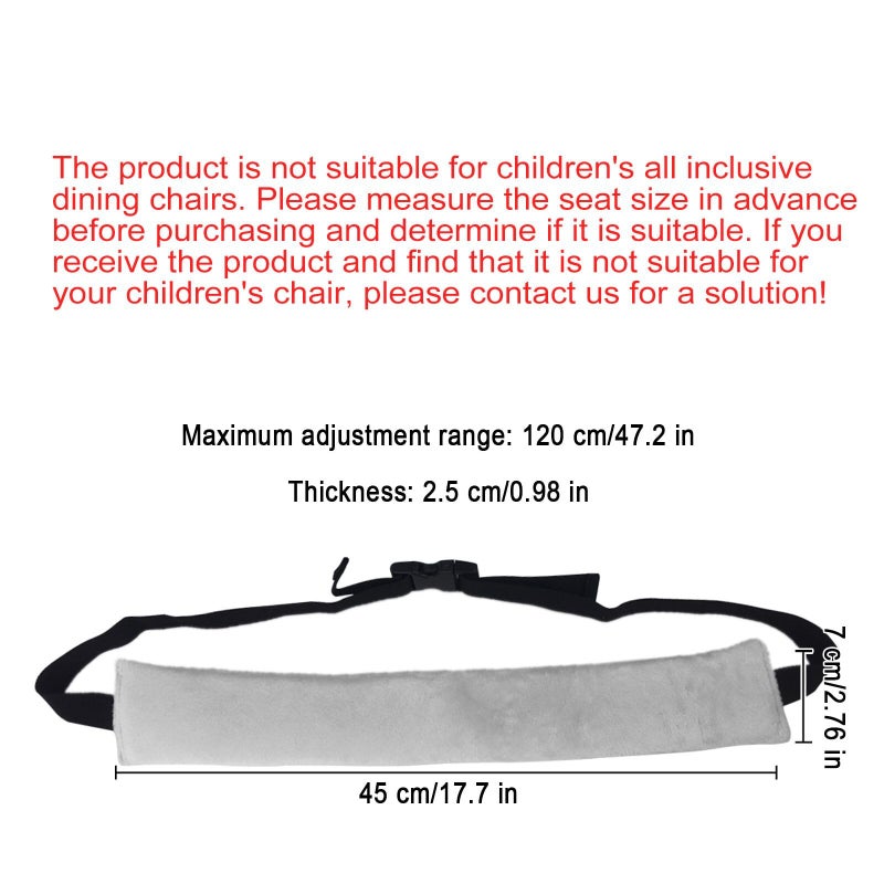 Twoworld High Chair Straps, Universal Baby Safety Strap, Highchair Harness for Infant&Toddler'sï¼ˆGrayï¼‰ - Image 3