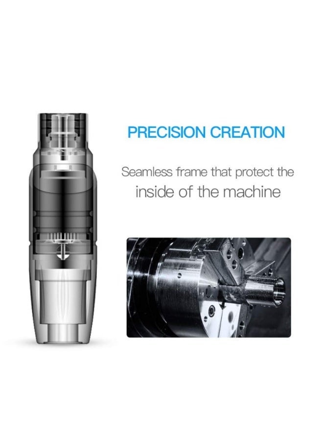 IOLITE Mast Tour Wired Tattoo Machine (Grey) | Compact Professional Rotary Tattoo Pen Gun with Small Size Big Power Motor, Ergonomic Design, Smooth Performance & Universal Cartridge Needle Compatibility - Image 5