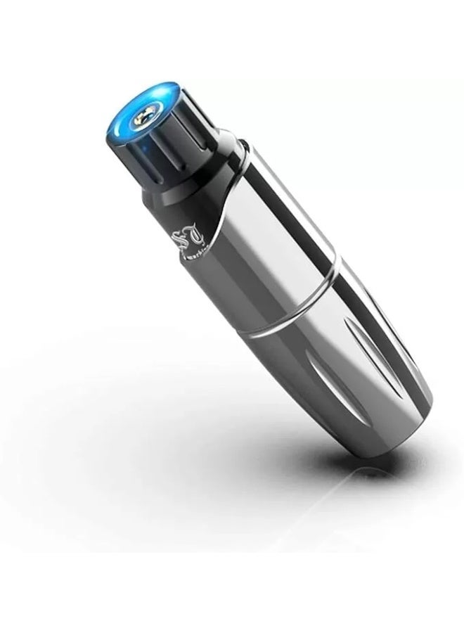 IOLITE Mast Tour Wired Tattoo Machine (Grey) | Compact Professional Rotary Tattoo Pen Gun with Small Size Big Power Motor, Ergonomic Design, Smooth Performance & Universal Cartridge Needle Compatibility - Image 4