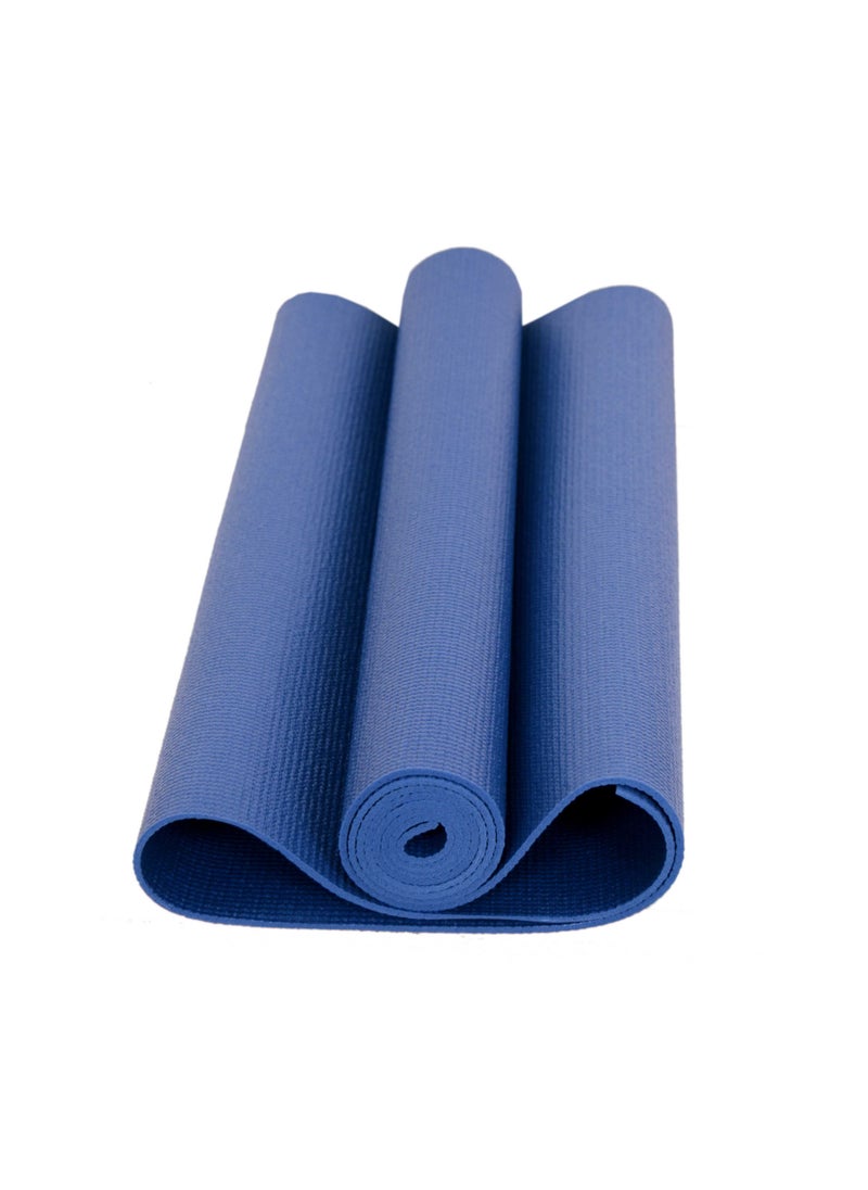 H PRO 3MM Thick and Non-Slip Exercise & Fitness Mat for all Types of Pilates, Yoga, & Floor Workout - Blue  - Image 2