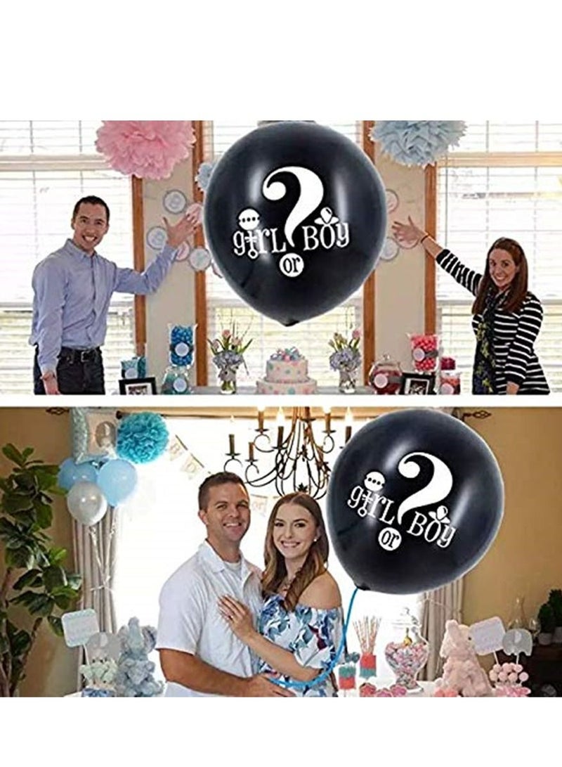 XiuWoo 2-piece Baby Shower Gender Reveal Confetti Balloon Party Supplies - Image 3