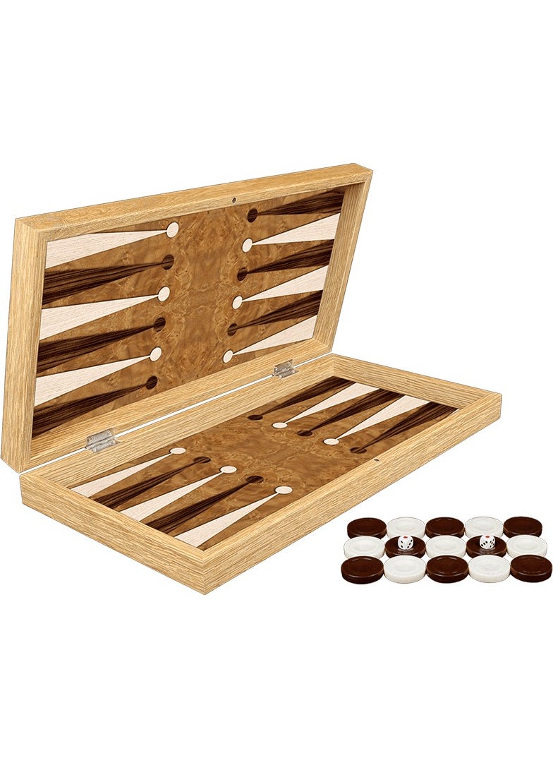 KS Games Classic Rose Patterned Handmade Backgammon  - Image 2