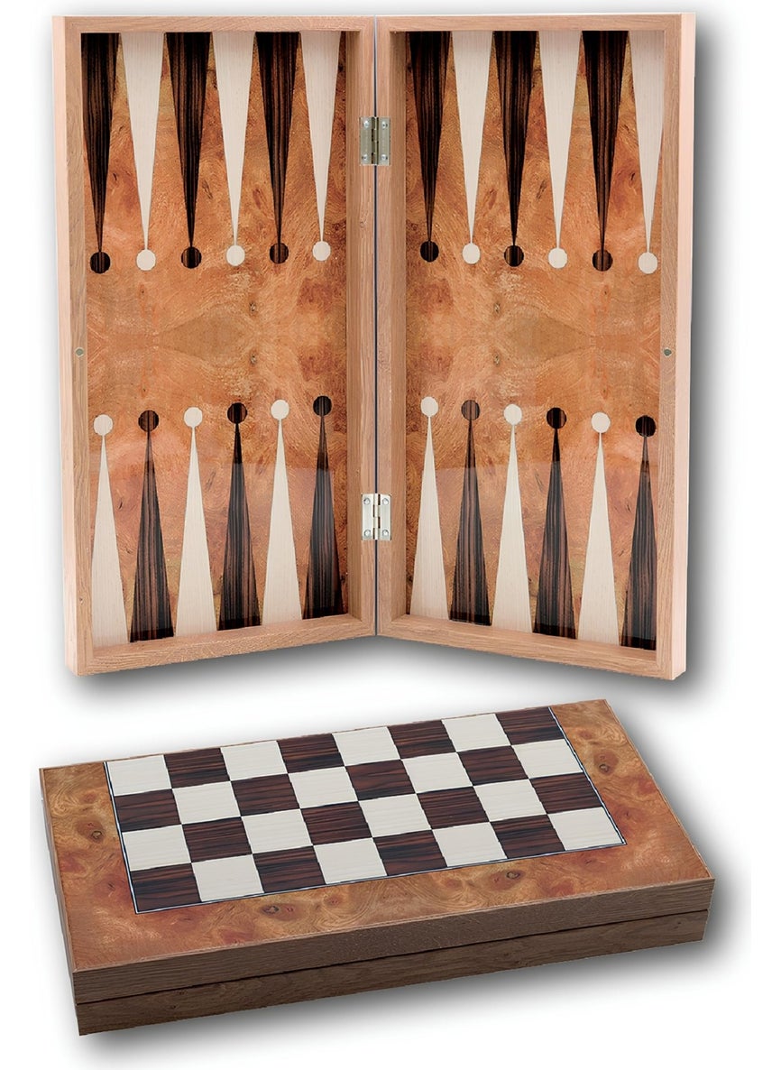 KS Games Classic Rose Patterned Handmade Backgammon  - Image 3
