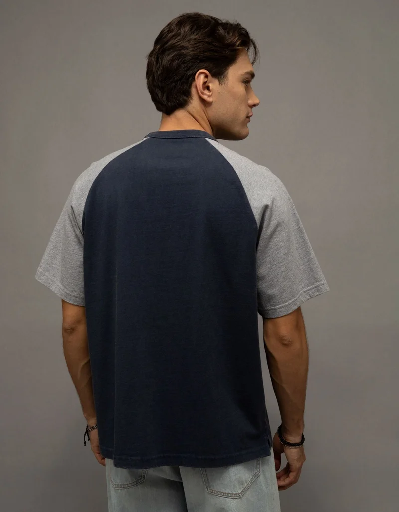 American Eagle  AE Relaxed Heavyweight Raglan T-Shirt  | Best Price UAE