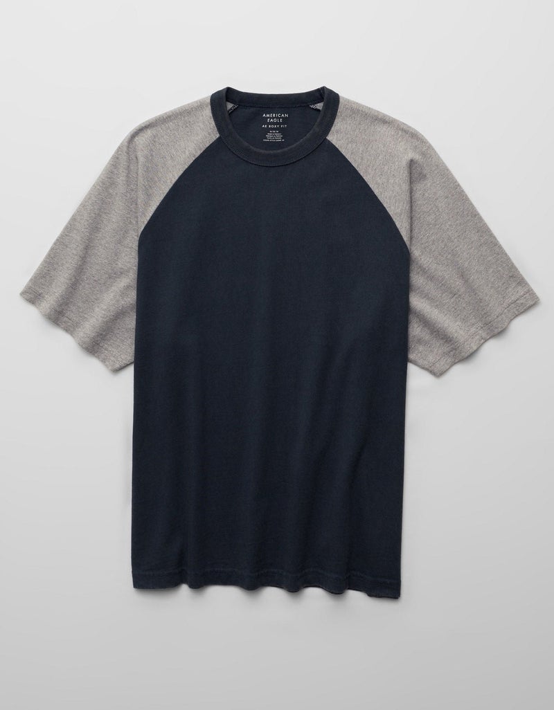 American Eagle AE Relaxed Heavyweight Raglan T-Shirt - Image 4