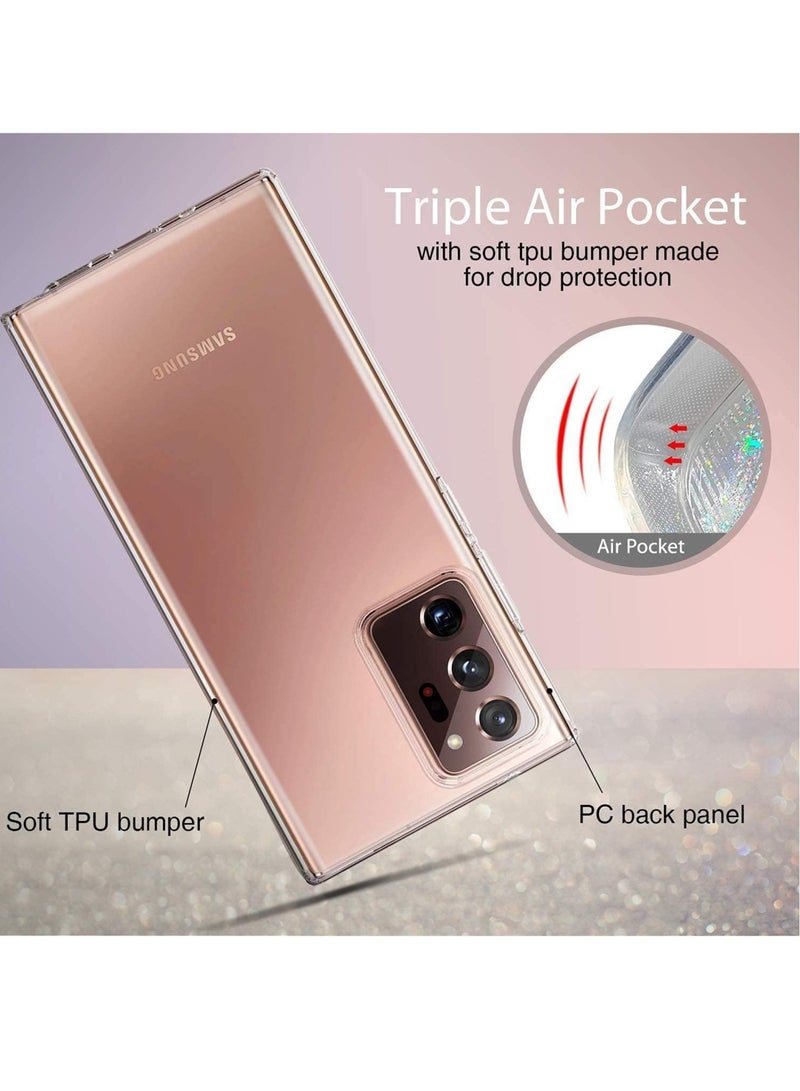 DUSALA Samsung Galaxy Note 20 Ultra Transparent case cover With Slightly raised edges for 360 Drop Protection Anti Scratch Anti-Fingerprints - Image 3
