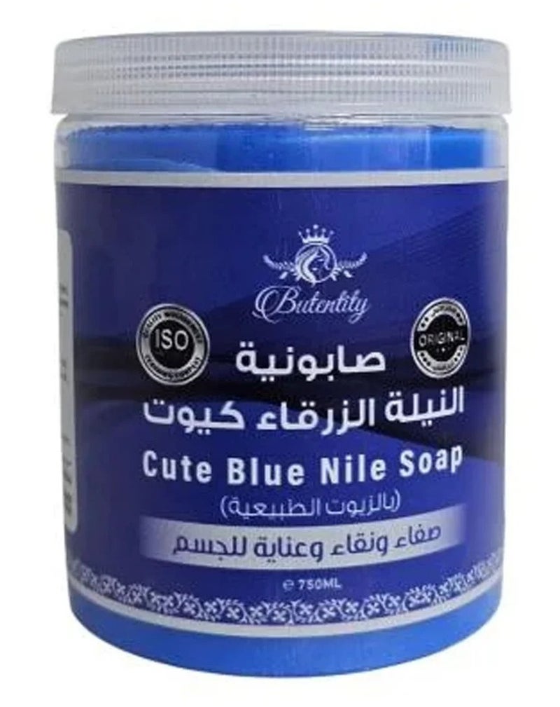 Butentity Cute Blue Nile Soap With Sudanese Massage750 ml - Image 1