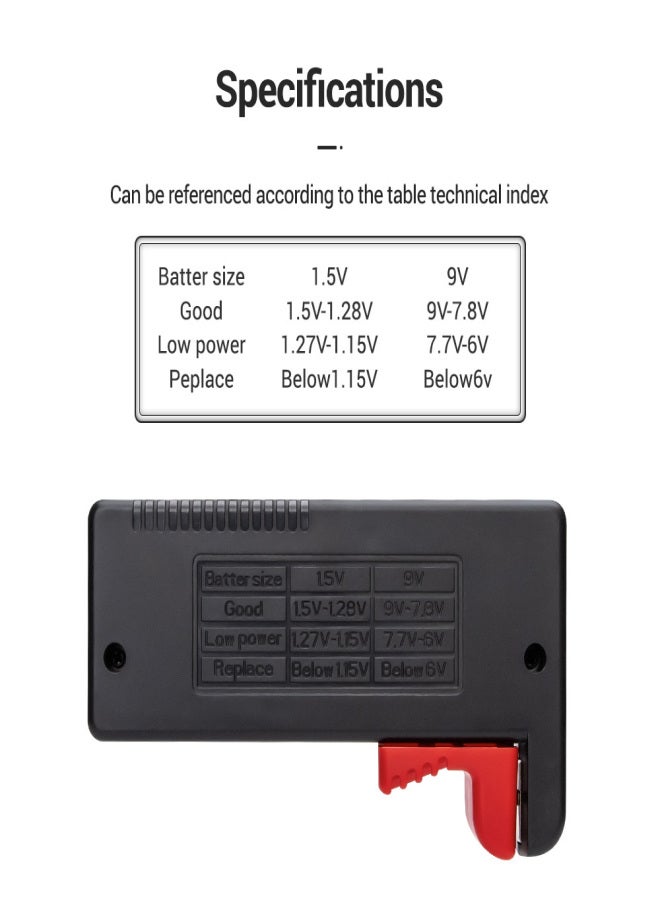 ANENG ANENG BT-168 PRO Battery Tester Digital-display Type Tester Battery Checker Battery Capacity Diagnostic Tool Universal Tester Checking D C AAA AA Button Battery - Image 5
