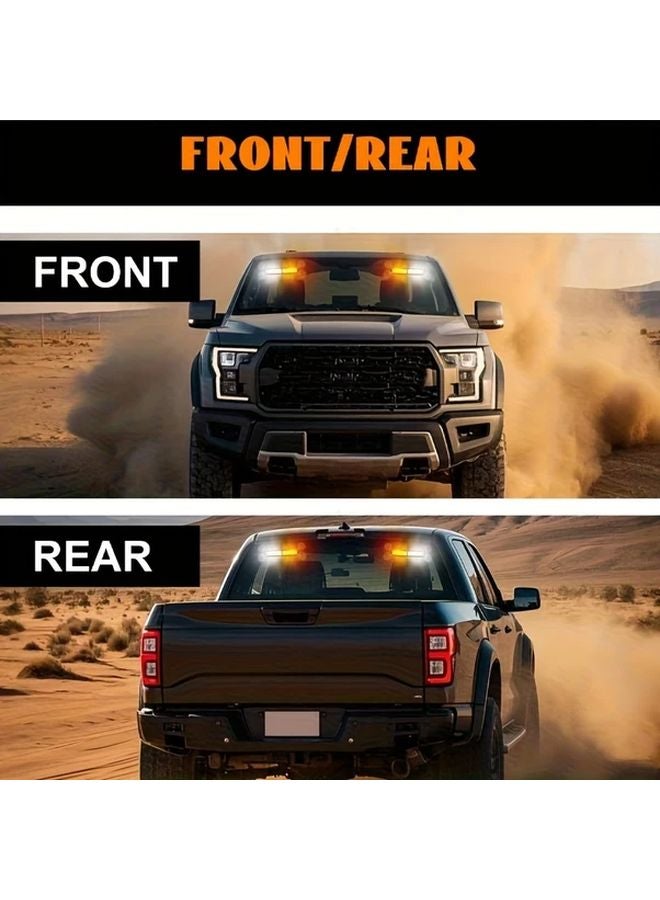 40 LED Yellow White Car Dashboard Light Strip 12 24V Cigarette Lighter For SUV Truck - Image 4