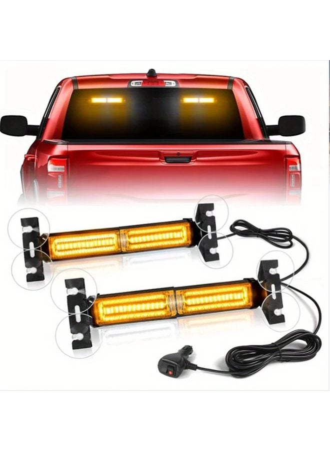 40 LED Yellow White Car Dashboard Light Strip 12 24V Cigarette Lighter For SUV Truck - Image 2