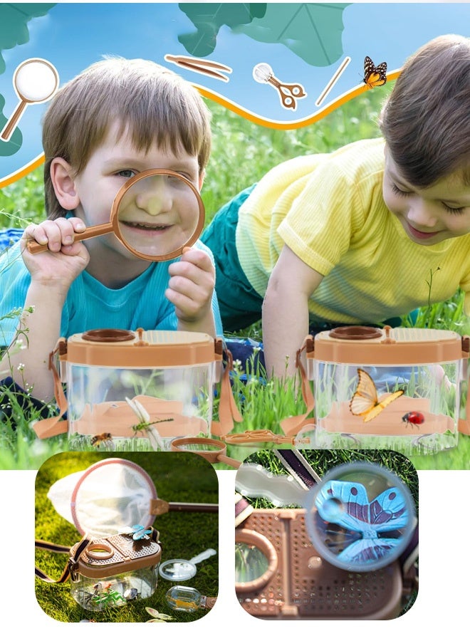 Kids Exploration Kit 21PCS - Insect Discovery Set with Magnifying Glass & Bug Catcher | Learning Toys| Camping Adventure Gear for Boys Girls 3-12 Years  - Image 1