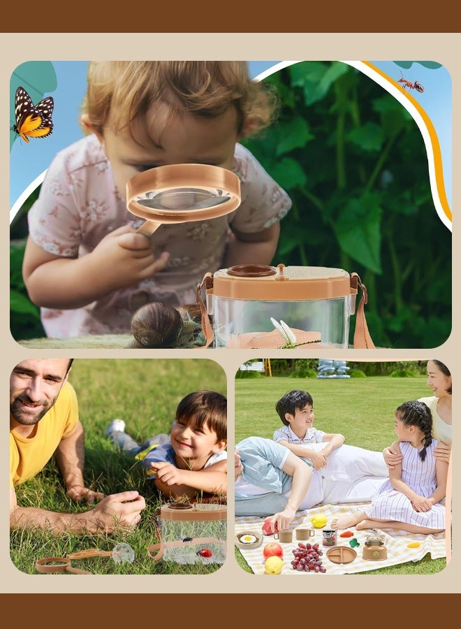 Kids Exploration Kit 21PCS - Insect Discovery Set with Magnifying Glass & Bug Catcher | Learning Toys| Camping Adventure Gear for Boys Girls 3-12 Years - Image 4