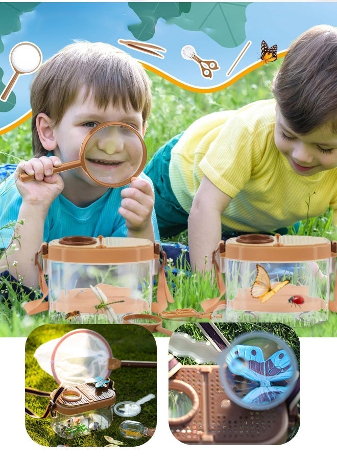 Kids Exploration Kit 21PCS - Insect Discovery Set with Magnifying Glass & Bug Catcher | Learning Toys| Camping Adventure Gear for Boys Girls 3-12 Years - Image 3