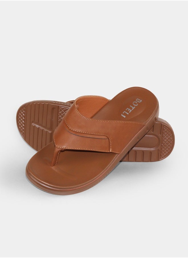 BOTELI New Summer Men's Flip-Flops Outdoor Non-Slip Beach Shoes Casual Wear Stylish Sandals  - Image 1