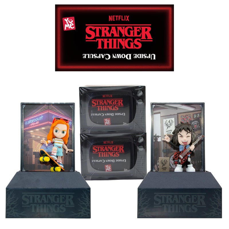YuMe Stranger Things Blind Box Collectible 2 Pack  Upside Down Capsule Series 1 Mystery Figures  Accessories  Official Netflix Merchandise  Toy Gift for Kids Adults  Fans  Get All 11 Characters - Image 2