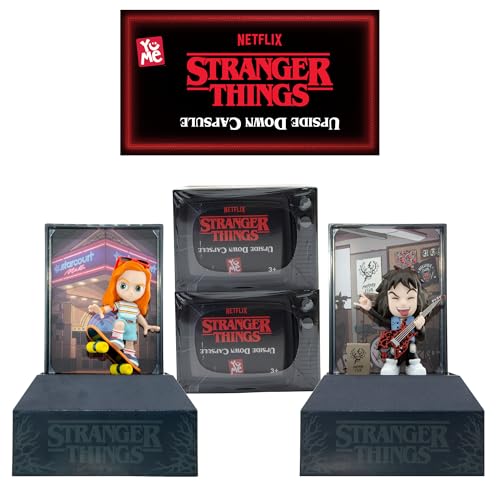 YuMe Stranger Things Blind Box Collectible 2 Pack  Upside Down Capsule Series 1 Mystery Figures  Accessories  Official Netflix Merchandise  Toy Gift for Kids Adults  Fans  Get All 11 Characters - Image 1