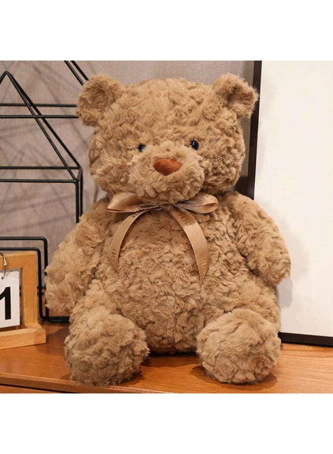 30 cm Cute Cuddly Teddy Plush Bear,Plush Brown Bear,Curly Hair Brown Bear Plush - Soft Plush Doll Bed Ornaments,Cartoon Cuddle Pillow Decorative Supplies - Image 2