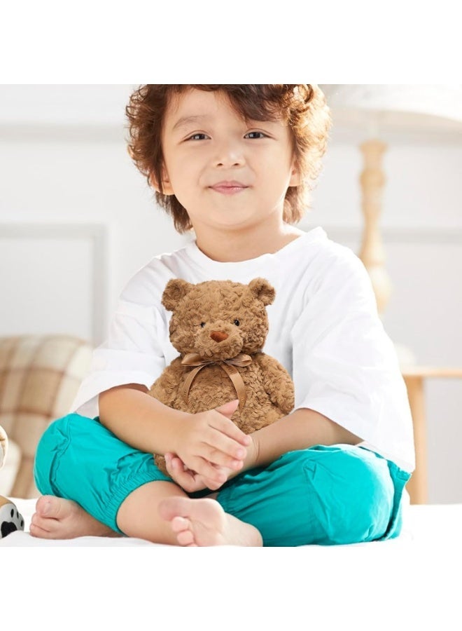 30 cm Cute Cuddly Teddy Plush Bear,Plush Brown Bear,Curly Hair Brown Bear Plush - Soft Plush Doll Bed Ornaments,Cartoon Cuddle Pillow Decorative Supplies - Image 3