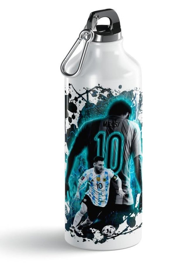 PrintWala Lionel Messi Theme Sports Sipper Bottle – 750ml Aluminum Water Bottle - Image 2