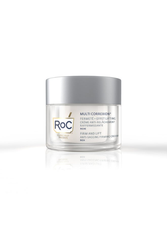 RoC - MULTI CORREXION FIRM + LIFT ANTI-SAGGING FIRMING CREAM RICH 50ML - Image 1